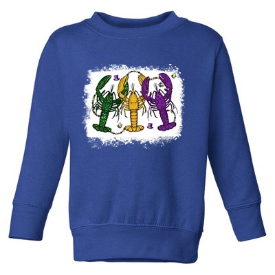 Mardi Gras Crawfish Happy Mardi Gras Matching Carnival Party Gift Toddler Sweatshirt