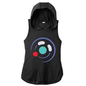 Minimalist Game Cube Controller Throwback Retro Gamer Cute Gift Ladies PosiCharge Tri-Blend Wicking Draft Hoodie Tank