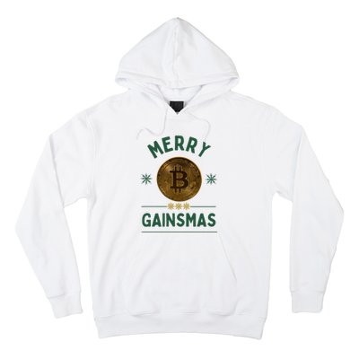 Merry Gainsmas Christmas Bitcoin Hoodie