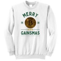 Merry Gainsmas Christmas Bitcoin Sweatshirt