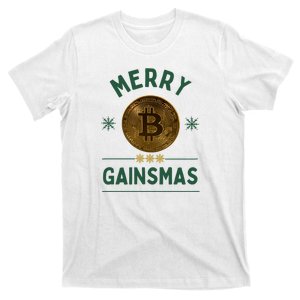 Merry Gainsmas Christmas Bitcoin T-Shirt