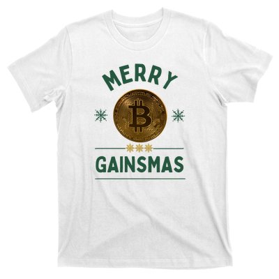 Merry Gainsmas Christmas Bitcoin T-Shirt