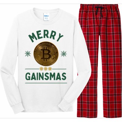 Merry Gainsmas Christmas Bitcoin Long Sleeve Pajama Set