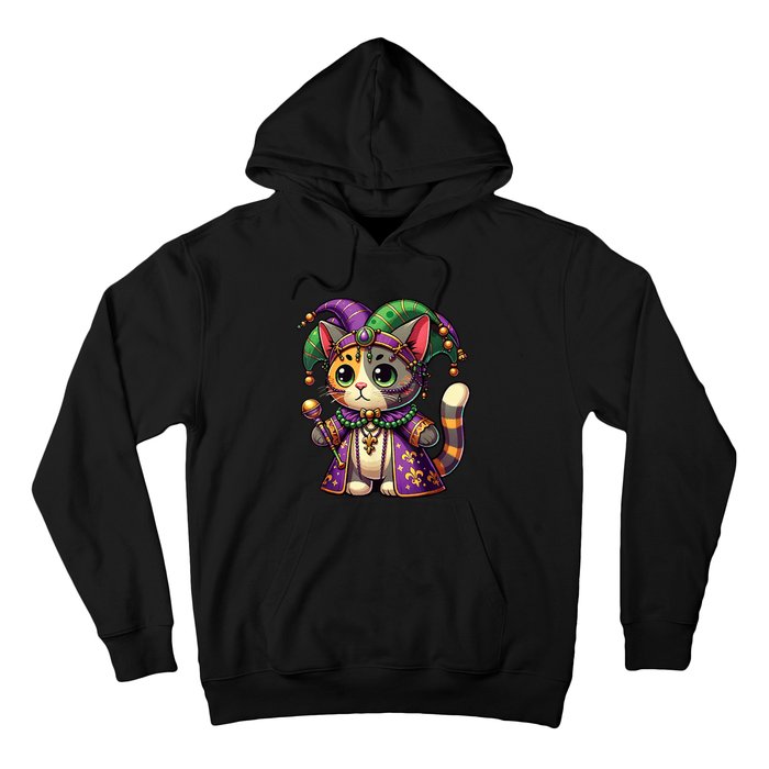 Mardi Gras Cat Extravaganza Hoodie