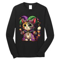 Mardi Gras Cat Extravaganza Long Sleeve Shirt