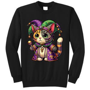 Mardi Gras Cat Extravaganza Sweatshirt