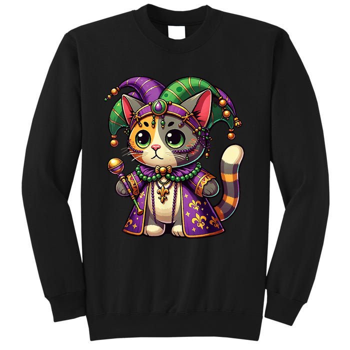 Mardi Gras Cat Extravaganza Sweatshirt