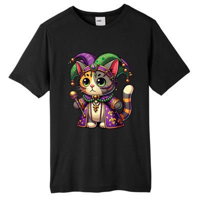 Mardi Gras Cat Extravaganza Tall Fusion ChromaSoft Performance T-Shirt