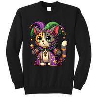 Mardi Gras Cat Extravaganza Tall Sweatshirt