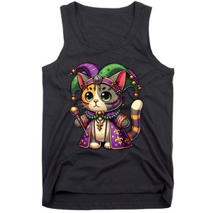 Mardi Gras Cat Extravaganza Tank Top