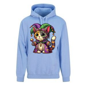 Mardi Gras Cat Extravaganza Unisex Surf Hoodie