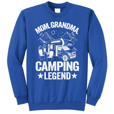 Mom Grandma Camping Legend Rv Camper Outdoor Camping Gift Sweatshirt