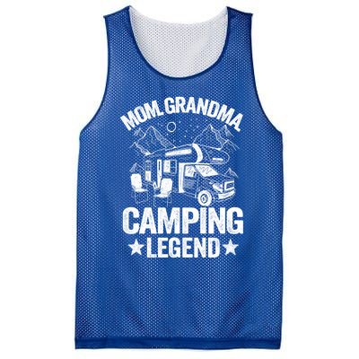 Mom Grandma Camping Legend Rv Camper Outdoor Camping Gift Mesh Reversible Basketball Jersey Tank