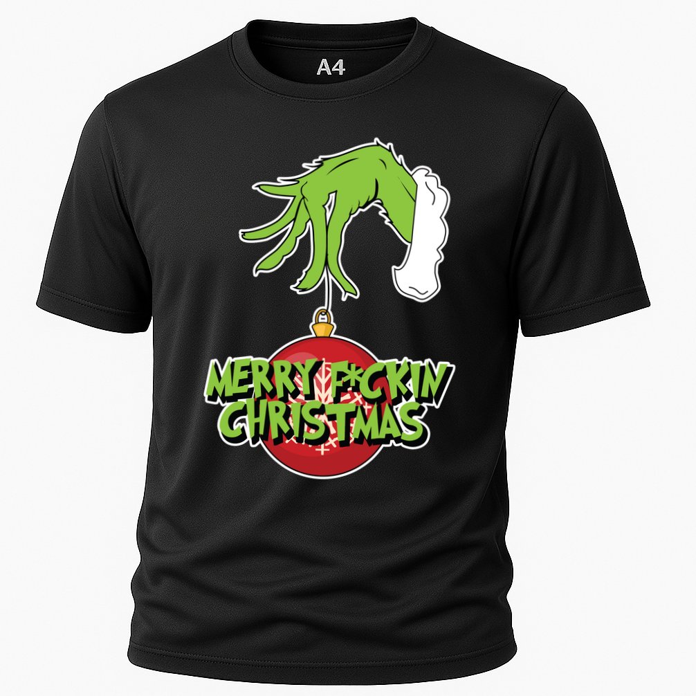 Merry F*Ckin Christmas Cooling Performance Crew T-Shirt
