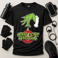 Merry F*Ckin Christmas Cooling Performance Crew T-Shirt