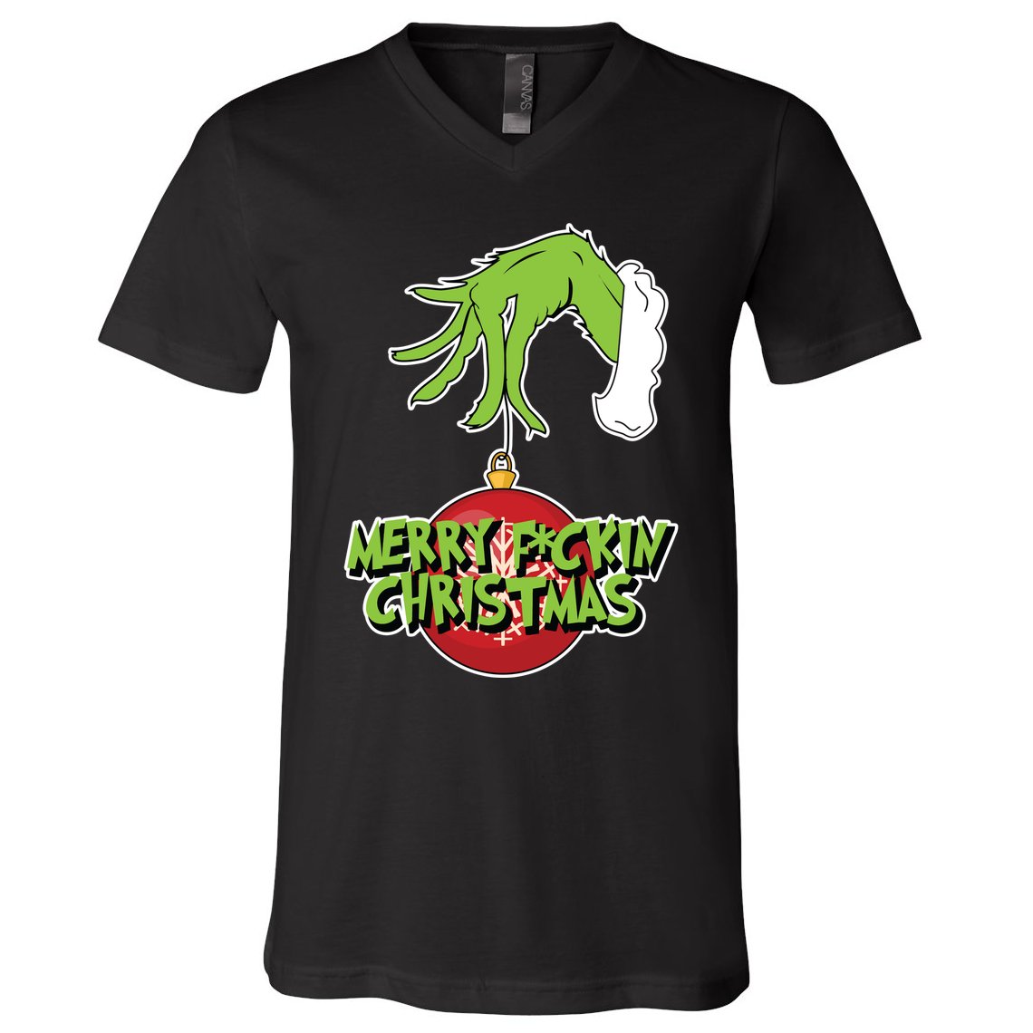 Merry F*Ckin Christmas V-Neck T-Shirt