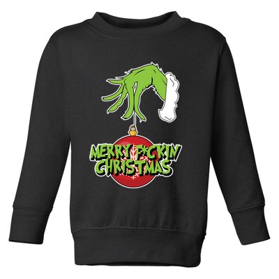 Merry F*Ckin Christmas Toddler Sweatshirt