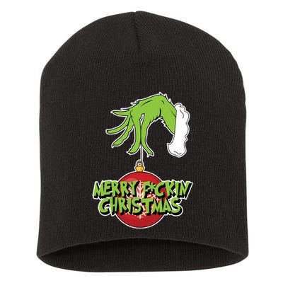 Merry F*Ckin Christmas Short Acrylic Beanie