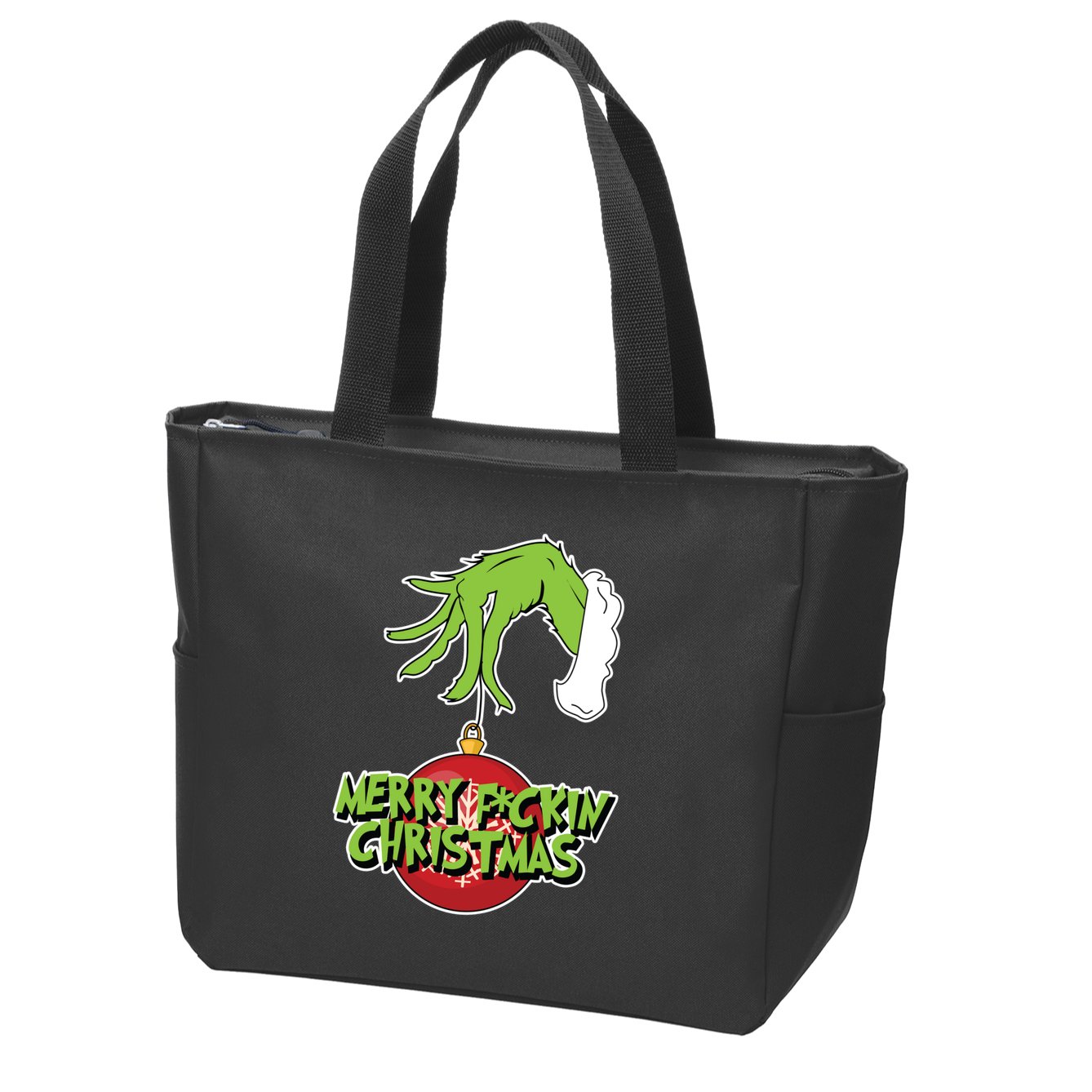 Merry F*Ckin Christmas Zip Tote Bag