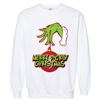 Merry F*Ckin Christmas Garment-Dyed Sweatshirt