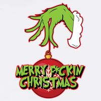Merry F*Ckin Christmas Garment-Dyed Sweatshirt