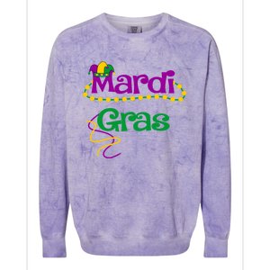 Mardi Gras Cool Gift 2018 Beads Hooded Funny Gift Colorblast Crewneck Sweatshirt