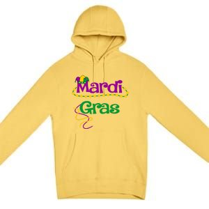 Mardi Gras Cool Gift 2018 Beads Hooded Funny Gift Premium Pullover Hoodie