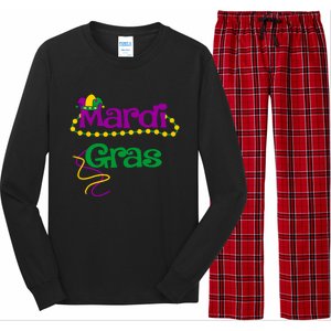 Mardi Gras Cool Gift 2018 Beads Hooded Funny Gift Long Sleeve Pajama Set