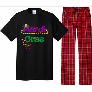 Mardi Gras Cool Gift 2018 Beads Hooded Funny Gift Pajama Set