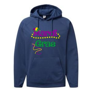 Mardi Gras Cool Gift 2018 Beads Hooded Funny Gift Performance Fleece Hoodie