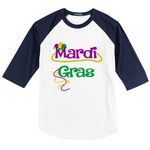 Mardi Gras Cool Gift 2018 Beads Hooded Funny Gift Baseball Sleeve Shirt