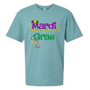 Mardi Gras Cool Gift 2018 Beads Hooded Funny Gift Sueded Cloud Jersey T-Shirt