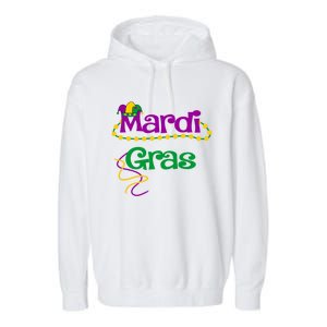 Mardi Gras Cool Gift 2018 Beads Hooded Funny Gift Garment-Dyed Fleece Hoodie