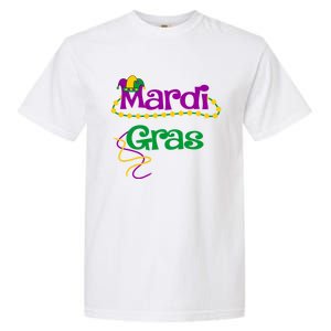 Mardi Gras Cool Gift 2018 Beads Hooded Funny Gift Garment-Dyed Heavyweight T-Shirt