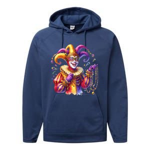 Mardi Gras Celebration Performance Fleece Hoodie