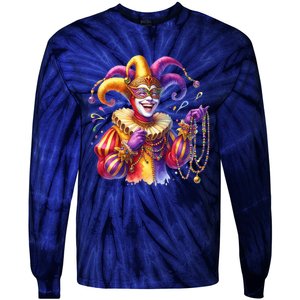 Mardi Gras Celebration Tie-Dye Long Sleeve Shirt