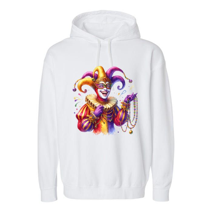 Mardi Gras Celebration Garment-Dyed Fleece Hoodie