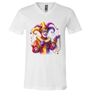 Mardi Gras Celebration V-Neck T-Shirt