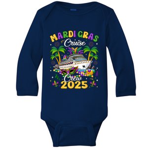 Mardi Gras Cruise Crew 2025 Trip New Orleans Family Matching Baby Long Sleeve Bodysuit