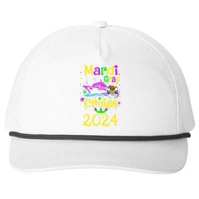 Mardi Gras Cruise 2024 Matching Group Family Vacation Snapback Five-Panel Rope Hat