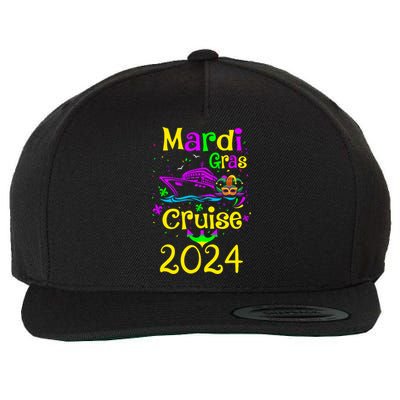 Mardi Gras Cruise 2024 Matching Group Family Vacation Wool Snapback Cap