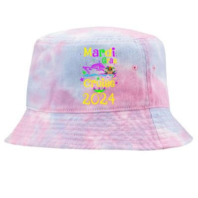 Mardi Gras Cruise 2024 Matching Group Family Vacation Tie-Dyed Bucket Hat