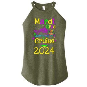 Mardi Gras Cruise 2024 Matching Group Family Vacation Women's Perfect Tri Rocker Tank