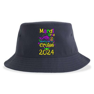 Mardi Gras Cruise 2024 Matching Group Family Vacation Sustainable Bucket Hat