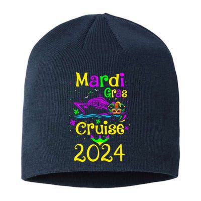 Mardi Gras Cruise 2024 Matching Group Family Vacation Sustainable Beanie