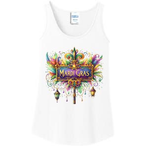 Mardi Gras Celebration Ladies Essential Tank