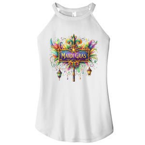 Mardi Gras Celebration Women's Perfect Tri Rocker Tank