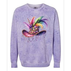 Mardi Gras Celebration Colorblast Crewneck Sweatshirt