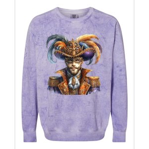 Mardi Gras Celebration Colorblast Crewneck Sweatshirt