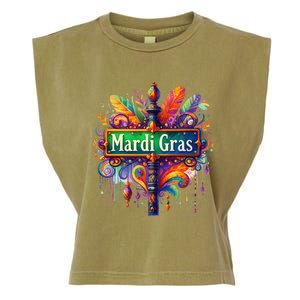 Mardi Gras Celebration Garment-Dyed Women's Muscle Tee